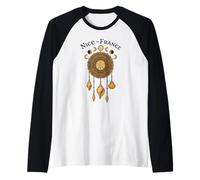 Mandala Acchiappasogni Conchiglie Nice France Shelling Maglia con Maniche Raglan