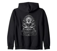 Mandala Amitabha Buddha Meditation Lotus Dharma Wheel Felpa con Cappuccio