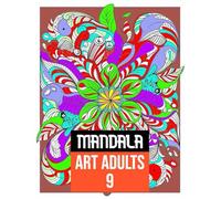 Mandala Art Mind Relaxation 9: 50 Amazing Patterns: An Adult Coloring Book with Fun, Easy, and Relaxing Coloring Pages: A Therapeutic Journey of Creativity and Calm
