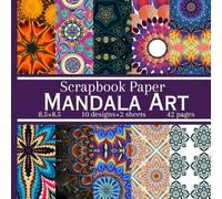 Mandala Art Scrapbook Paper: 20 Double Sided Sheets, Decorative Craft Paper Pad Supplies for Card Making and DIY Projects
