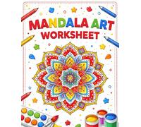 Mandala Art Worksheet Book for All Ages: Mindfulness Mandala Coloring Pages for Kids, Teens & Adults | Relaxing Art Activities for Creativity and Stress Relief