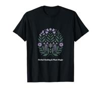 Mandala botanico magico di erbe e piante Maglietta
