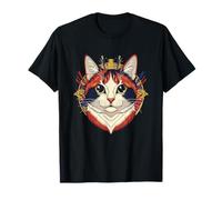 Mandala Calico Cat Cosmic Feline Maglietta