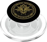 Mandala circolare con loto Geometria sacra e spiritualità PopSockets PopGrip per MagSafe