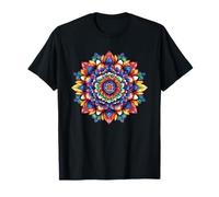 Mandala colorato Geometria Sacra Boho Yoga Meditazione Maglietta