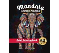 Mandala Coloring Book 1 Animal Edition Stress relief and relaxation drawings