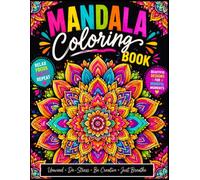 Mandala Coloring Book: 50 Intermediate Mandalas with Inspiring Quotes for Focus and Stress Relief