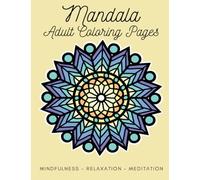 Mandala coloring book for relaxation: Mindfulness mandala adults coloring in greyscale lined illustrations style