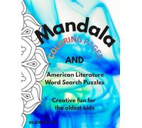 Mandala Coloring Pages for Adults: And Modern LIterature Word Search Pages