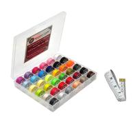 Mandala Crafts 36 Colore assortito SA156 POBBINS PREVAGGIO PER SINGER CREACHING MACCHINE - SA156 BOBBINS PER FRATELLA COLURE CAUSA - FILLO DELLA BOBB