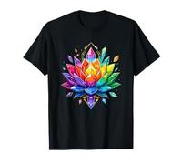 Mandala curativo dei Chakra del Loto di Cristallo Maglietta