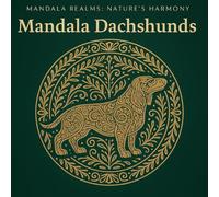 Mandala Dachshunds: Adorable Sausage Dog Mandala Colouring Book for Adults and Teens: Relaxing Line Art Designs of Cute Dachshunds for Mindfulness, Stress Relief and Creative Calm