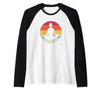Mandala del seggio del Loto Yoga Fiore di Loto Chakra Maglia con Maniche Raglan