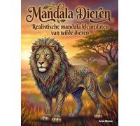Mandala Dieren: Realistische mandala kleurplaten van wilde dieren