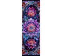 mandala Dipingere con i Numeri fiore Dipingere con i Numeri Adulti Bambini Principianti,DIY Dipingi con i Numeri con Tela,Vernice Acrilica e 3 Pennelli di Legno Decora la casa,Ragazze Regalo 60x20cm