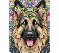 Mandala dog coloring book for adult