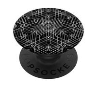 Mandala esagonale geometria sacra PopSockets PopGrip Adesivo