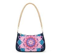 Mandala Floreale Colorato Blu Alla Moda Catena Cross Body Borse Borsa a Mano per Viaggio