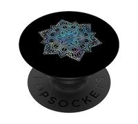 Mandala floreale pastello sacro frattale geometria arte buona atmosfera PopSockets PopGrip Adesivo