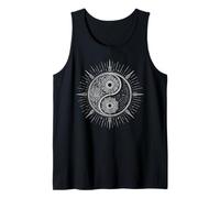 Mandala Floreale Yin Yang Sun Minimal Tai Chi Meditazione Canotta