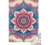 Mandala Flower Art Puzzle Giochi 1000 Pezzi Regalo Per Amore E Amico Arte Interesting Puzzle Adulti Idea Regalo Per 70x50cm/1000pcs