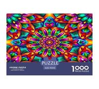 Mandala Flower Puzzle Da 1000 Pezzi Per Bambini Attivi:Absolutely Stunning Canali Energia in Un'attività Calma E Produttiva!