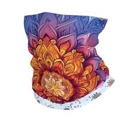 Mandala Flowers 1 Ghetta da Collo Multiuso Passamontagna Antivento Sciarpa A Tubo per Yoga Pesca Estivo 25X50Cm