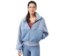 MANDALA Giacca bomber da donna con cappuccio Warm Up azzurro | XL