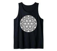 Mandala Gotico Fiore della Vita Geometrico Blackwork Canotta