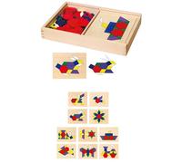 VIGA mosaico geometrico in legno, 148 pezzi