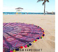 mandala indiano cotone Wall Hanging Home Decor rotondo arazzo Beach Roundie Beach throw Round, mobili cotone telo mare spiaggia coperta copridivano Boemia arazzo yoga Mat