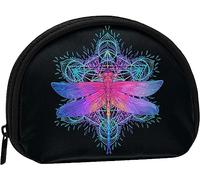 Mandala libellula donne e ragazze carino moda portamonete portafoglio borsa cambio portachiavi