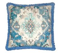 Mandala Life ART Fodera per Cuscino da Pavimento Quadrato Bohémien - 65 cm - 100% Cotone - Custodia Pouf per Pouf per Soggiorno, Camera da Letto, Patio e Altro