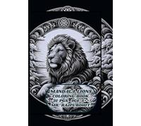 MANDALA LIONS COLORING BOOK.