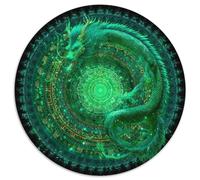 Mandala magico scintillante|Emerald Green Chinese Drago| Puzzle Divertenti Per Tutta La Famiglia 1000pcs (67.5x67.5cm) Adulti