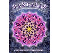Mandala Malbuch für Erwachsene: Malbuch mit 50 verschiedenen Mandalas - Stressbewältigung, Meditation, Achtsamkeit, Entspannung, einseitig bedruckt - DIN A4