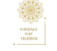 Mandala map coloring book