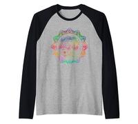 Mandala Moon Tree of Life | Spiritual Chakra Gift Maglia con Maniche Raglan