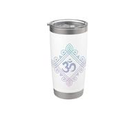 Mandala Ohm, Aum Om Meditazione Bicchiere termico in acciaio inox doppia parete