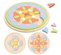 Mandala pastello Montessori mosaico di fiori