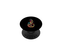 Mandala per amanti dei gatti psichedelici PopSockets PopGrip Adesivo