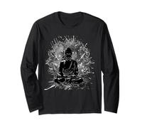 Mandala per Meditazione indù Spirituale Buddista Zen Buddha Maglia a Manica