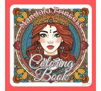 Mandala Princess Coloring Book - Adult And Kids Coloring Book, Greyscale, Coloring Sheets