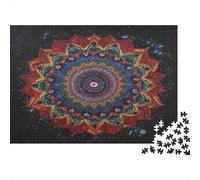 Mandala Puzzle Impossibili 1000Pcs Cosmic Background Decorazione Per La Casa. Giochi Rilassamento E Intelligence Per Adulti E Ragazzi Da 14 Anni 1000pcs (75x50cm)