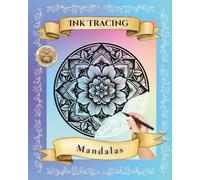 Mandala Reverse Coloring Book: 8" x 10" Ink Tracing Pages for Relaxation
