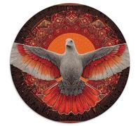 Mandala, sagoma di una colomba in volo 1000pcs (67.5x67.5cm) - Puzzle Per Adulti GioGattotolo Fai-da-te