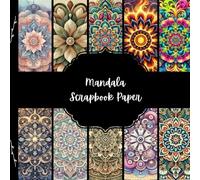 Mandala Scrapbook Paper, Colorful Floral Junk Journal Paper, Abstract Decorative Paper, DIY Projects, Origami, Collage Sheets, Decoupage Paper, 10 Designs, Double Sided