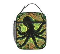 Mandala Sea Lifes - Borsa portapranzo riutilizzabile, per lavoro, picnic | Dispositivo di raffreddamento compatto riutilizzabile isolato per il viaggio di lavoro