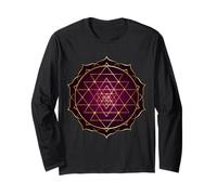 Mandala Sri Yantra Energia Positiva Maglia a Manica