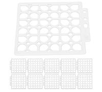 Mandala Template Stencils Reusable DIY Painting Drawing Craft Supplies for Art Projects Card Making Wall Decoration PET Material 14cm x 12.8cm 10Pcs
